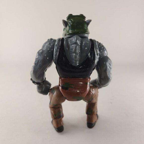 Vintage 1988 TMNT Ninja Turtles Rocksteady Action Figure 5" Playmates - Picture 3 of 5